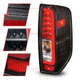 ANZO 2005-2021 Nissan Frontier LED Taillights Black Housing/Clear Lens thumbnail 3