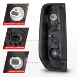 ANZO 2005-2021 Nissan Frontier LED Taillights Black Housing/Clear Lens thumbnail 8