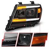ANZO 09-20 Nissan Frontier Black Projector Plank Style DRL w/ Switchback & Sequential LED DRL thumbnail 5