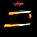 ANZO 09-20 Nissan Frontier Black Projector Plank Style DRL w/ Switchback & Sequential LED DRL thumbnail 8