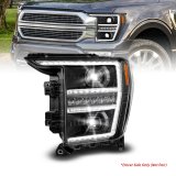 ANZO 21-23 Ford F150 LED Projector Headlight w/Switchback+Sequential - Black (Driver Side Only) thumbnail 1