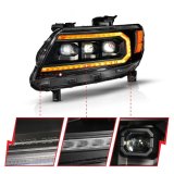 ANZO 15-22 Chevy Colorado Full LED Headlights w/ Initiation (Amber DRL) - Black thumbnail 5