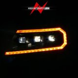 ANZO 15-22 Chevy Colorado Full LED Headlights w/ Initiation (Amber DRL) - Black thumbnail 8
