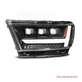 ANZO 19-24 RAM 1500 (New Body/OE Halogen) Full LED Proj Headlights DRL/SeqSig Black - Driver Side thumbnail 2