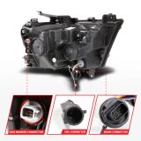 ANZO 19-24 RAM 1500 (New Body/OE Halogen) Full LED Proj Headlights DRL/SeqSig Black - Driver Side thumbnail 5