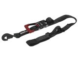 SpeedStrap 2In x 10Ft Ratchet Tie Down w/ Twisted Snap Hooks & Axle Strap Combo - Black thumbnail 1