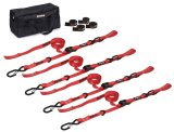 SpeedStrap 1In Motorcycle Tie-Down Kit - Red thumbnail 1