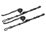 SpeedStrap 1In x 10Ft Cam-Lock Tie Down with Snap S-Hooks and Soft-Tie (2 Pack) - Black thumbnail 1