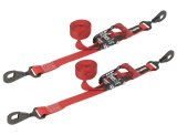SpeedStrap 1 1/2In x 10Ft Ratchet Tie-Down (2 Pack) - Red thumbnail 1