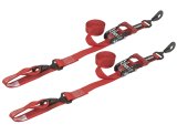 SpeedStrap 1 1/2In x 10Ft Ratchet Tie-Down w/ Soft-Tie (2 Pack) - Red thumbnail 1