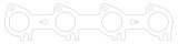 Cometic 91-01 Ford 4.6L SOHC / 99+ 5.4L Triton .030 inch MLS Exhaust Gaskets (Pair) thumbnail 5