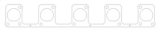 Cometic 04-05 Dodge Viper .030 inch MSL Gen III Exhaust Gasket thumbnail 4