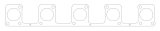 Cometic 04-05 Dodge Viper .030 inch MSL Gen III Exhaust Gasket thumbnail 6