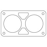 Cometic Chrysler Gen 3 6.1L 80mm Throttle Body Gasket .020in Fiber thumbnail 1