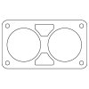 Cometic Chrysler Gen 3 6.1L 80mm Throttle Body Gasket .020in Fiber thumbnail 2
