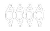 Cometic VW 1.8L 8V 77-99 Exhaust Set .030 inch MLS Head Gasket 1.060 inch X 1.480 inch Port thumbnail 3