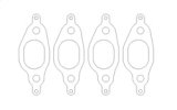 Cometic VW 1.8L 8V 77-99 Exhaust Set .030 inch MLS Head Gasket 1.060 inch X 1.480 inch Port thumbnail 4