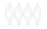Cometic VW 1.8L 8V 77-99 Exhaust Set .030 inch MLS Head Gasket 1.060 inch X 1.480 inch Port thumbnail 6