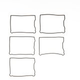 Cometic Lower Rubber Rocker Box Gasket 1987-91 EVO 1340 17355-84-A thumbnail 1
