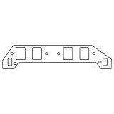 Cometic GM Gen-V/VI BB V8 .094in Fiber Intake Mani Gasket Set-2.460in x 1.860in Rect. Ports thumbnail 1
