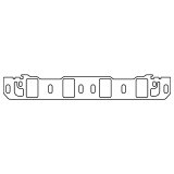 Cometic Ford Windsor .060in Fiber Intake Mani Gasket Set-1.400in x 2.250in Rectangle Port thumbnail 1
