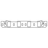 Cometic Ford Windsor .060in Fiber Intake Mani Gasket Set-1.400in x 2.250in Rectangle Port thumbnail 2