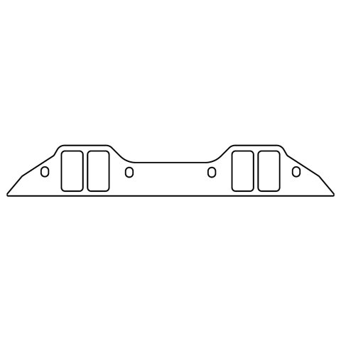 Cometic Chrysler BB B/RB V8 .060in Fiber Intake Mani Gasket Set-2.260in x 1.210in Rectangular Ports
