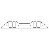 Cometic Chrysler BB B/RB V8 .060in Fiber Intake Mani Gasket Set-2.260in x 1.210in Rectangular Ports thumbnail 2