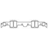 Cometic Chevrolet 348/409 W-Series Big Block V8 .059 Fiber Intake Manifold Gasket Set No Crossover thumbnail 1