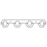 Cometic Ford Windsor V8 .043in Copper Exhaust Manifold Gasket Set - 1.750in x 1.270in Oval Port thumbnail 1