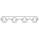 Cometic Ford Windsor V8 .043in Copper Exhaust Manifold Gasket Set - 1.750in x 1.270in Oval Port thumbnail 2