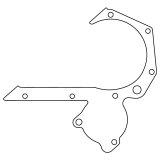 Cometic Cosworth BD Series - FVA/FVC .012in Fiber Timing Cover Gasket - Water Pump Blocked Off thumbnail 1