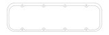 Cometic Chevrolet Gen-1 Small Block V8 .188in Fiber Valve Cover Gasket - Splayed Valve Heads thumbnail 1
