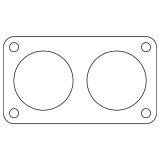 Cometic Ford 5.0/5.8/7.0/7.5L .020in Fiber Truck Throttle Body Gasket - 1985-1997 thumbnail 1