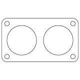 Cometic Ford 5.0/5.8/7.0/7.5L .020in Fiber Truck Throttle Body Gasket - 1985-1997 thumbnail 2
