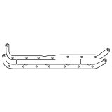 Cometic Cosworth BD Series - FVA/FVC Lotus Twin Cam .060in Fiber Oil Pan Rails Kit thumbnail 1