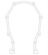 Cometic Chrysler Gen-2 Hemi .032in AFM Water Pump Gasket thumbnail 1