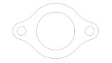 Cometic Chevrolet Mark-IV GM Gen-V/VI Big Block V8 .047in Fiber Water Outlet Gasket thumbnail 2