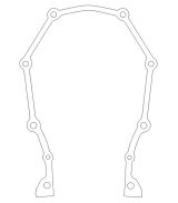 Cometic Chrysler Gen-2 Hemi .018in AFM Timing Cover Gasket thumbnail 1