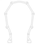 Cometic Chrysler Gen-2 Hemi .018in AFM Timing Cover Gasket thumbnail 4