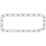 Cometic Ford Y Block .094in Fiber Oil Pan Gasket thumbnail 2