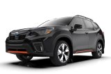 Rally Armor 19-21 Subaru Forester Black UR Mud Flap w/ Orange Logo thumbnail 4