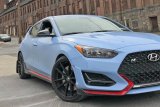 Rally Armor 19-22 Hyundai Veloster N Black UR Mud Flap w/ Red Logo thumbnail 3