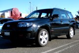 Rally Armor 03-08 Subaru Forester Basic Black Mud Flap w/ Black Logo thumbnail 2