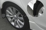 Rally Armor 07-17 Mitsubishi Lancer Basic Black Mud Flap w/ Black Logo thumbnail 1