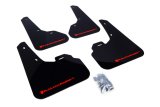 Rally Armor 10-13 Mazda3/Speed3 (Hatch/Sedan) Black UR Mud Flap w/Red Logo thumbnail 1