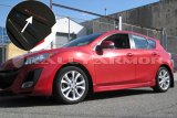 Rally Armor 10-13 Mazda3/Speed3 (Hatch/Sedan) Black UR Mud Flap w/Red Logo thumbnail 2
