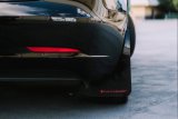 Rally Armor 17-23 Tesla Model 3 Black UR Mud Flap w/White Logo thumbnail 3