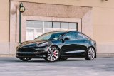 Rally Armor 17-23 Tesla Model 3 Black UR Mud Flap w/White Logo thumbnail 6