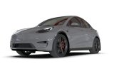 Rally Armor 20-26 Tesla Model Y, Juniper Y Black Mud Flap - Metallic Black Logo thumbnail 2